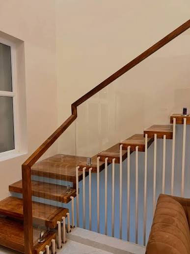Teak Wood and Toughened Glass Interior
